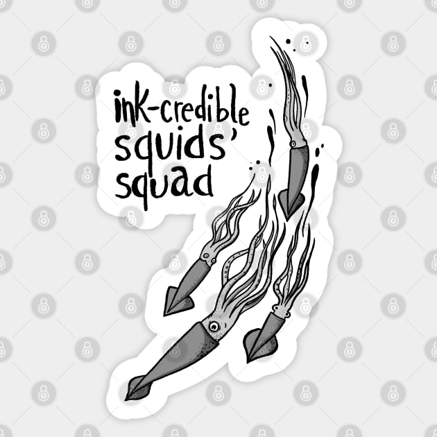 Ink-credible Squids' Squad Sticker by GiuliaM